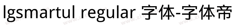 lgsmartul regular 字体字体转换